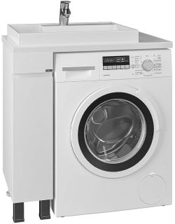 Тумба под раковину для стиральной машины СанТа Марс 900127 19см белый